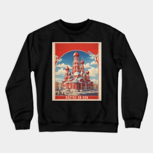 Rostov-On-Don Russia Vintage Tourism Travel Poster Crewneck Sweatshirt